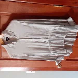 NWOT a.n.a. long-sleeved Seaglass Blue  Blouse size M